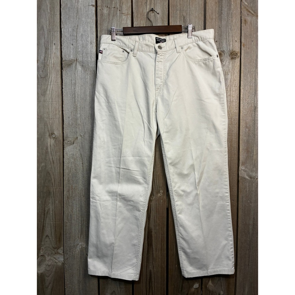 Polo Jeans Co Ralph Lauren Saturday Jean Cream Straight Leg Pants 14x29